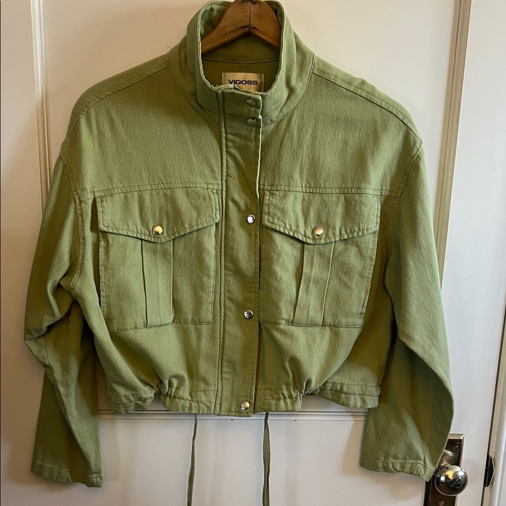 Olive Green Women's Jacket - Picture 6 of 6